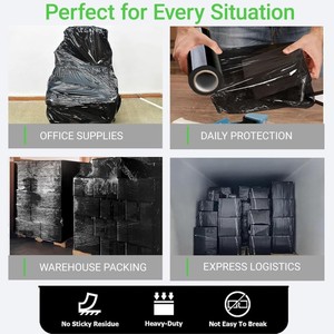 <span class=keywords><strong>Pellicola</strong></span> Estensibile <span class=keywords><strong>Nera</strong></span> Antipolvere da 60 Gauge <span class=keywords><strong>per</strong></span> <span class=keywords><strong>Imballaggio</strong></span>, Protezione di Pallet e Superfici, Vendita all'Ingrosso - Product Image 4
