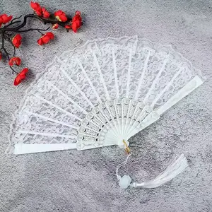 Hot Sale New Chinese Style Foldable Plastic Handfan Nice Sex Lace Hand Fan For Wedding Gift