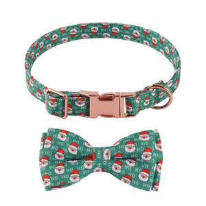 Últimos dijes para diseño de <span class=keywords><strong>collar</strong></span> de perro Hebilla de oro rosa Serie de Navidad Arco Sol Flor Vacaciones <span class=keywords><strong>Collar</strong></span> de perro - Product Image 1