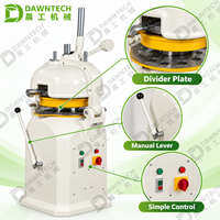 Machine semi-automatique de division et de façonnage de pâte, coupe-pâte et façonneuse commerciale pour boulangerie, pour la fabrication de boules de pâte à pain, à pain de mie et à pizza