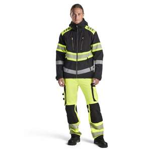 BLAKLADER - 449425139933XXL <b>Hi</b>-<b>Vis</b> Softshell <b>jacket</b> Black/<b>Yellow</b> - EAN 7330509801192 <b>HI</b>-<b>VIS</b> WORKWEAR - Product Image 3