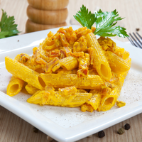 Pâtes artisanales italiennes Tube de crêtes fraîches Semoule de blé dur 500g Variété prête à cuire comprenant une boîte en vrac séchée Fusilli Macaroni