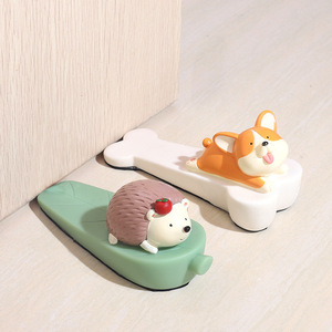 Cute <b>Animal</b> <b>Door</b> Stopper Resin Floor Mount Anti Collision <b>Door</b> Plug Living Room Decor Gift - Product Image 1