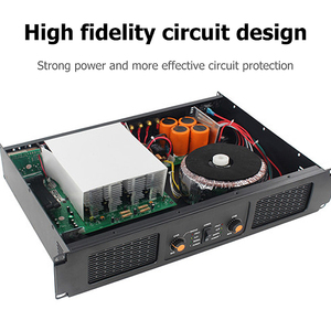 Amplificatore di Potenza Professionale <span class=keywords><strong>Classe</strong></span> H 2CH 400W con Audio Hi-Res 2U per Spettacoli in Locali e Grandi KTV (Alluminio) - Product Image 3