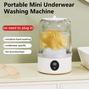 MC-116 Mini <span class=keywords><strong>Lave</strong></span>-<span class=keywords><strong>linge</strong></span> Sans Fil pour Sous-vêtements et Chaussettes, Entièrement Automatique, Idéal pour Voyage, Affaires et Dortoir - Product Image 3