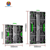 Écran vidéo LED géant imperméable pour scène extérieure 500*500mm 500*1000mm P3.91 P2.976 P2.6, location d'écran LED pour concert