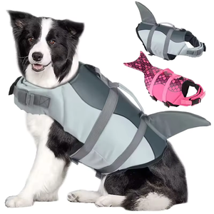 <span class=keywords><strong>Gilet</strong></span> de <span class=keywords><strong>sauvetage</strong></span> pour <span class=keywords><strong>chien</strong></span> motif <span class=keywords><strong>requin</strong></span>, nouvelle collection été 2026, maillot de bain pour animaux de compagnie avec poignée, <span class=keywords><strong>gilet</strong></span> de sécurité réfléchissant Ripstop pour la natation - Product Image 1