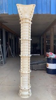 Nouveau design 25cm 10 pouces en plastique béton pilier romain colonne moules