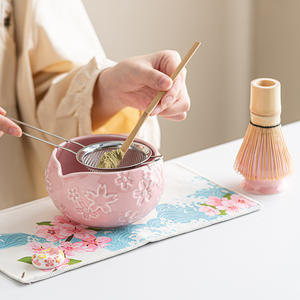 Kit Matcha Personnalisable en Céramique Japonaise : Bol à Matcha, Fouet Chasen à Bec Verseur, Coffret <span class=keywords><strong>de</strong></span> Thé Matcha pour Usage Quotidien - Product Image 3