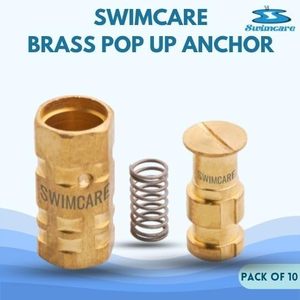 สมอบกยึดฝาครอบสระน้ำแบบป๊อปอัพ Swimcare Brass ขนาด 1.59 นิ้ว ความยาวตัวเรือนรูปหกเหลี่ยม 0.72 นิ้ว พร้อมสปริง แพ็ค 10 ชิ้น - Product Image 2