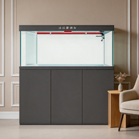 Aquarium de luxe en verre ultra-blanc de 400L pour poissons dragons avec filtre intégré et contrôleur intelligent
