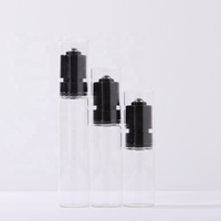 10ml 15ml 20ml rouleau de verre transparent ambré sur des bouteilles avec des bouteilles de parfum de boule de rouleau de couverture transparente étanche