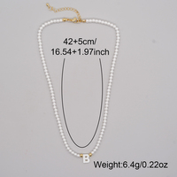 Go2boho Faux Perles Pile Bijoux Fabriqué À La Main Élégant Mode A-Z Shell Lettres Boho 2024 Nouveaux Colliers De Perles Pour Femmes Hommes