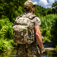 Sac à dos tactique, sac d'assaut, nylon Multicam, imperméable, chasse en plein air, randonnée, survie, trekking, sac à dos