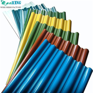 Tôle de toiture ondulée galvanisée, couleur rouge, 0,8 m x 3,05 m, taille sur mesure - Product Image 2