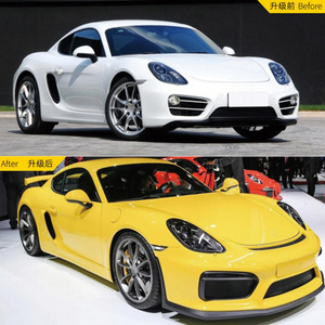 Ventes d'usine GT4 Style Kit de carrosserie pare-chocs avant LED lumières DRL Kits de carrosserie de diffuseur arrière pour Porsche Cayman <span class=keywords><strong>Boxster</strong></span> 981 2012-2016 - Product Image 2
