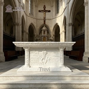 TREVI - <span class=keywords><strong>Altares</strong></span> Principales de Iglesia de Mármol Tallados a Mano de Alta Calidad Personalizados <span class=keywords><strong>para</strong></span> la Venta - Product Image 5