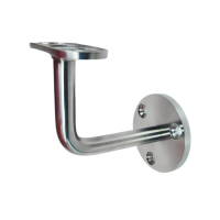 Support mural réglable en acier inoxydable SS304/SS316 pour main courante NF068, fixation pour balustrade et rampe d'escalier en tube rond
