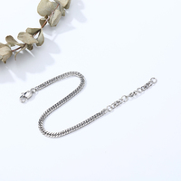 Bijoux fantaisie chaînes personnalisées en acier inoxydable or argent couleur serpent torsadé ovale chaîne liée Bracelet