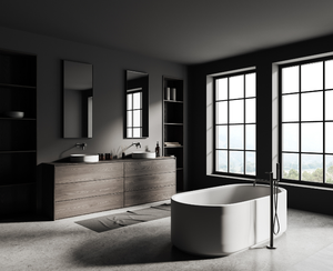 European Style RTA Plywood <b>Bathroom</b> Vanity High Quality Stylish Vietnamese Supplier Featuring <b>Stainless</b> <b>Steel</b> Carcase Lacquer - Product Image 1