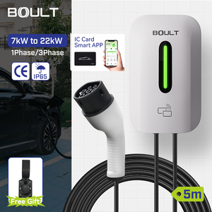 Wallbox Nuevo Cargador EV de Alta Velocidad <span class=keywords><strong>Tipo</strong></span> <span class=keywords><strong>2</strong></span> de 32A, <span class=keywords><strong>Cable</strong></span> de 5m, IP65, RFID, Arranque Automático, Solución de <span class=keywords><strong>Carga</strong></span> Rápida de 7-22kW para Vehículos Eléctricos - Product Image 5