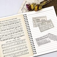 Kits de papier artistique vintage pour journaux - Autocollants adhésifs écologiques et imperméables pour agendas