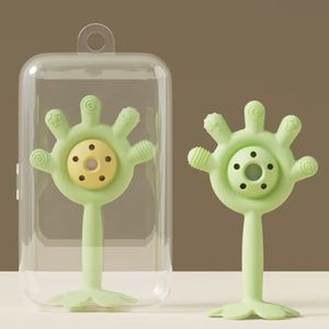 Jouets sensoriels éducatifs à mâcher pour nouveau-nés, hochets mignons pour bébés, silicone de qualité alimentaire, 0 à 24 mois - Product Image 4