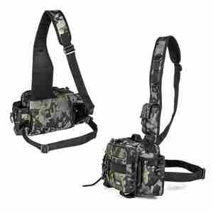 SNEDA nuit camouflage pêche sac à bandoulière pochette pour moulinets et appâts pour eau douce et mer cibles de pêche <span class=keywords><strong>carpe</strong></span> et truite - Product Image 2