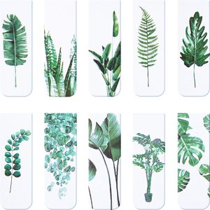 Personalized Customization Magnetic Refrigerator Sticker Green Plant Design Environmental Protection Bookmarks