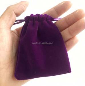 Sacs à trésors en tissu velours promotionnels à prix réduit - Product Image 4