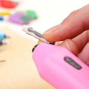 Tenwin 8301 yeni stil elektrikli silgi 10 dolum kurşun kalem silgisi çocuk için - Product Image 3