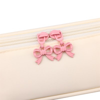 Nouvelle Pochette à Monnaie Brodé Nœud 2026, Mini Trousse de Maquillage Mignonne, Pochette de Voyage Portable pour Cosmétiques