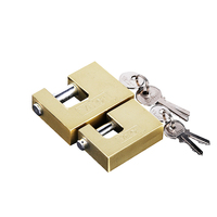 Cadenas rectangulaire en laiton massif de haute qualité de 80mm manille en acier trempé étanche de haute sécurité pour une utilisation en entrepôt bon prix