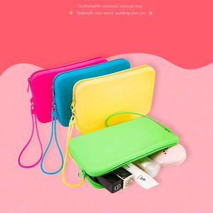 Bolsa de Maquillaje de Silicona con Cierre y Logotipo Personalizado de Dongguan Chang an Xuan, Bolsa para Monedas, Duradera y Moderna - Product Image 1