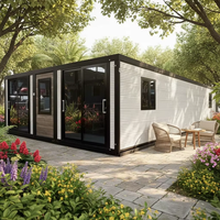 Maison conteneur préfabriquée mobile, Bâtiment de bureau modulaire préfabriqué, Assemblage rapide, Centre commercial personnalisé, Bar à café