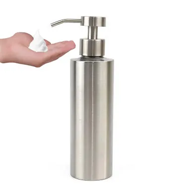 Dispenser di sapone per le mani in schiuma di acciaio inossidabile 304-Dispenser di sapone schiumogeno in ceramica con pompa rimovibile per Dispenser di lavaggio a mano da cucina