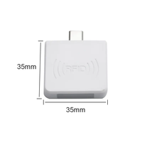 Lector USB RFID TK4100 EM4100 ABS de 125 KHz para teléfonos con distancia de lectura de hasta 8 cm e interfaz Mini USB
