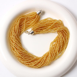 <span class=keywords><strong>Collana</strong></span> Corta da Donna Minimalista ed Etnica alla Moda con Catena a Clavicola in Bambù, Accessorio per Vacanze al Mare e Viaggi - Product Image 3