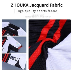 Maglie da <span class=keywords><strong>Calcio</strong></span> Personalizzate in Tessuto Jacquard Versione Giocatore OEM Alta Qualità Sublimazione Completa Traspirante - Product Image 4