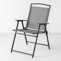 Chaises pliantes modernes avec plateau en verre trempé et cadre en acier, couleur personnalisable, pour extérieur, camping, salon, salle de bain