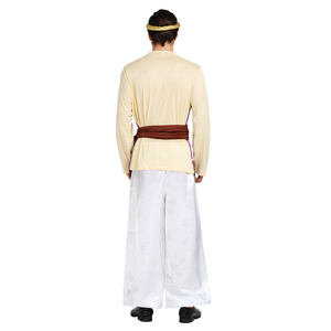 ชุดอลาดินแบบอาหรับสำหรับผู้ชายหรูหราชุดคอสเพลย์ชุดเสื้อและกางเกงสีม่วงสำหรับปาร์ตี้ฮาโลวีน - Product Image 2