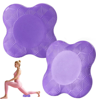 Tapis de genouillère en mousse souple PU écologique pour Pilates 20*20*2cm, coussin portable pour les genoux et les coudes pour le yoga et l'exercice