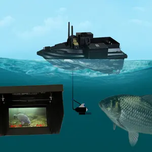 WINFULL <span class=keywords><strong>Bateau</strong></span> à appâts télécommandé sans fil avec vidéo, sondeur <span class=keywords><strong>de</strong></span> poissons, GPS et fonction <span class=keywords><strong>de</strong></span> navigation RC - Product Image 1
