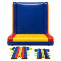 Pared Inflable Adhesiva de PVC Ecológica para Juegos de 27' con 2 Trajes Incluidos