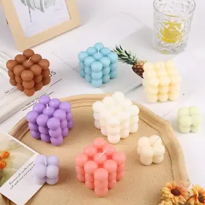 Bubble Cube Soy Wax Candles For Home Decor Christmas Birthday New House Gift
