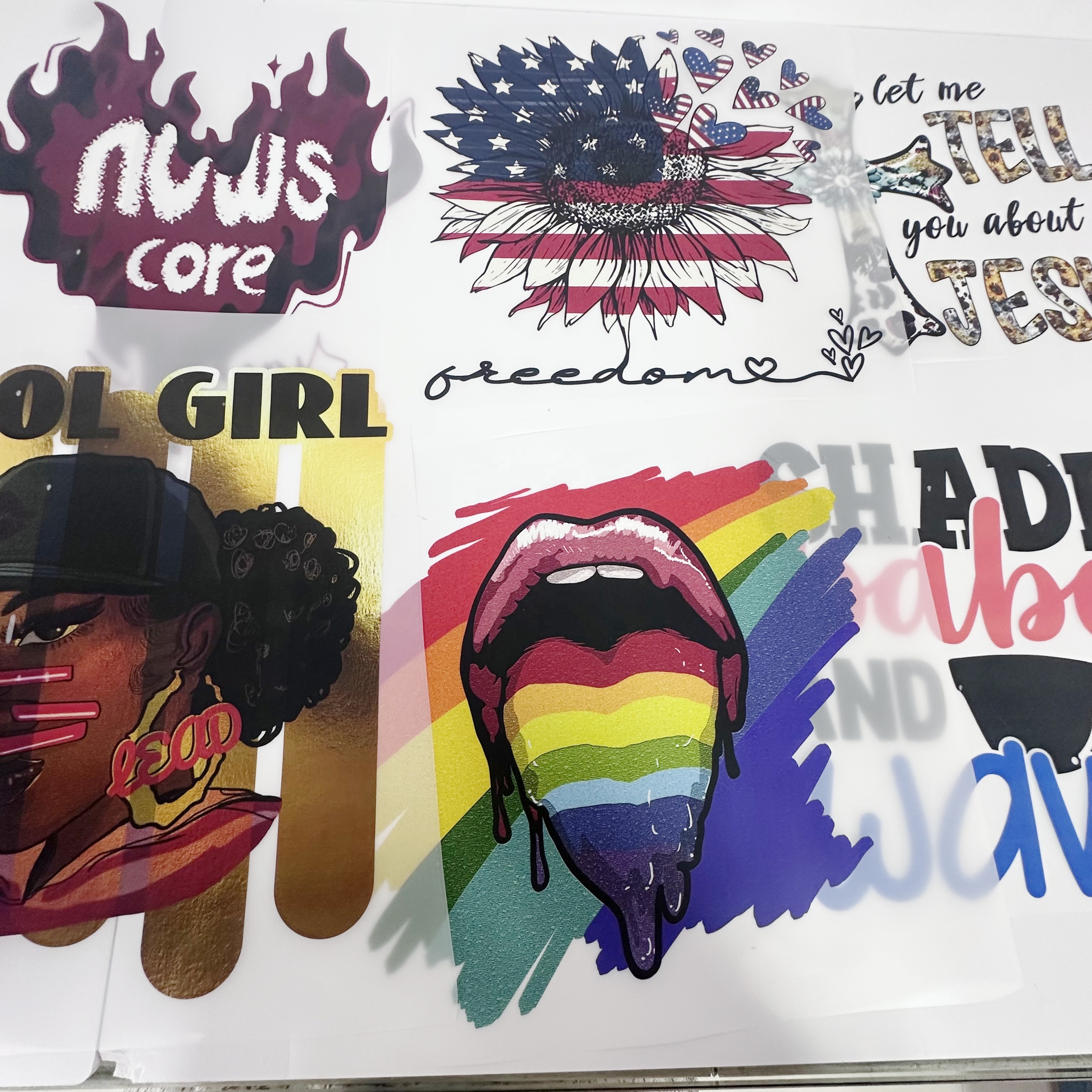 Latest Dtf Transfers for t Shirts, Wholesale Iron on Vinyl Ready to Press Heat Transfer Designs,price Concessions