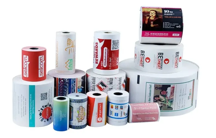 Günstiger Preis Thermo-Quittung papierrolle BPA-frei 57mm 80mm für Kassen papier mit POS-Drucker und individuellem Druck