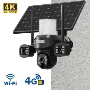 Nuova Telecamera Solare da Parete OMSEN con WiFi 4G SIM, Luce RGB a Tre Lenti con Telecamera CCTV, <span class=keywords><strong>Sistema</strong></span> di <span class=keywords><strong>Sorveglianza</strong></span> e Sicurezza - Product Image 1