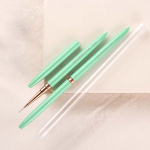 Ensemble de pinceaux à ongles en nylon avec manche métallique personnalisé avec logo, 5 mm, 7 mm, 9 mm, 11 mm, 15 mm, 18 mm, pour salon de manucure, peinture au gel - Product Image 5
