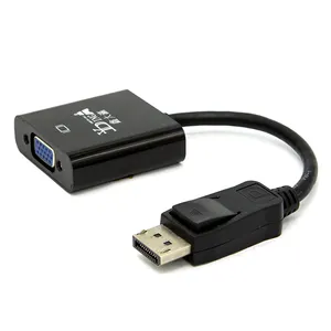 Adapter DP to VGA converter adaptor with audio DP Male to VGA Female 1080P with Audio for computer Desktop Laptop